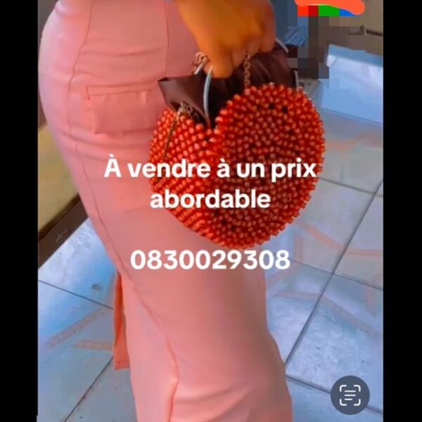 Sac en pagne et en perle